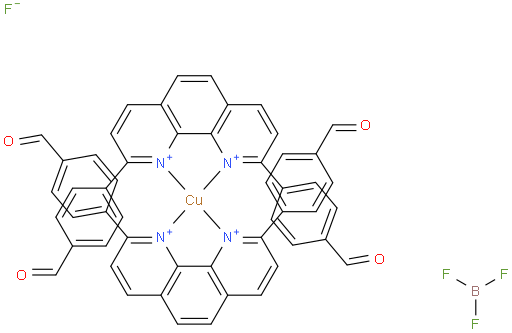 Cu(I)-bis[4,4'- (1,10-phenanthroline-2,9-diyl)dibenzaldehyde]tetrafluoroborate