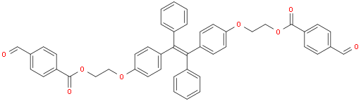 (((1,2-diphenylethene-1,2-diyl)bis(4,1-phenylene))bis(oxy))bis(ethane-2,1-diyl) bis(4-formylbenzoate)