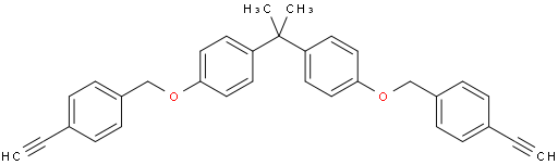 4,4'-(propane-2,2-diyl)bis(((4-ethynylbenzyl)oxy)benzene)