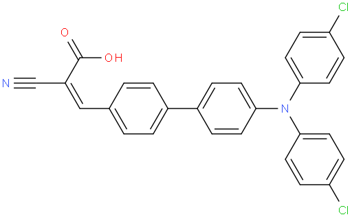 (Z)-3-(4'-(bis(4-chlorophenyl)amino)-[1,1'-biphenyl]-4-yl)-2-cyanoacrylic acid