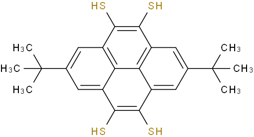 2,7-di-tert-butylpyrene-4,5,9,10-tetrathiol